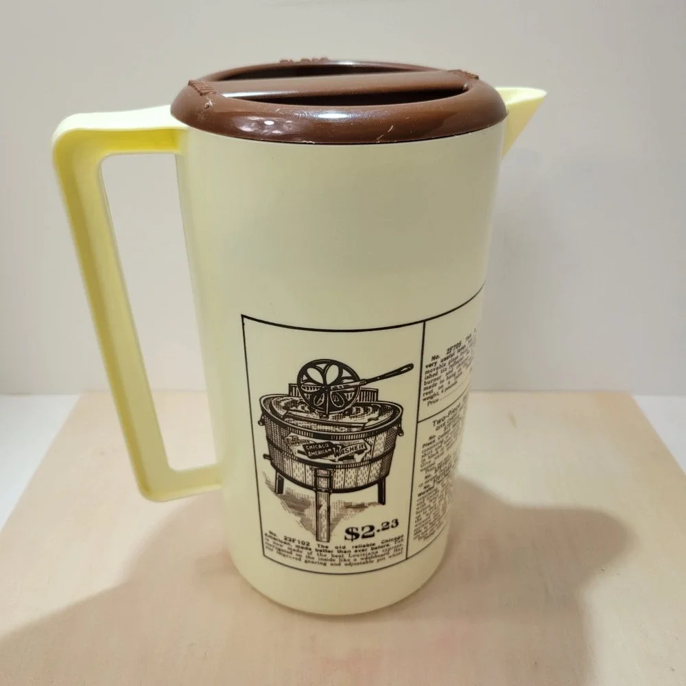 Vintage‎ Sears Roebuck Catalog 1906 Advertising Pitcher Yellow Brown